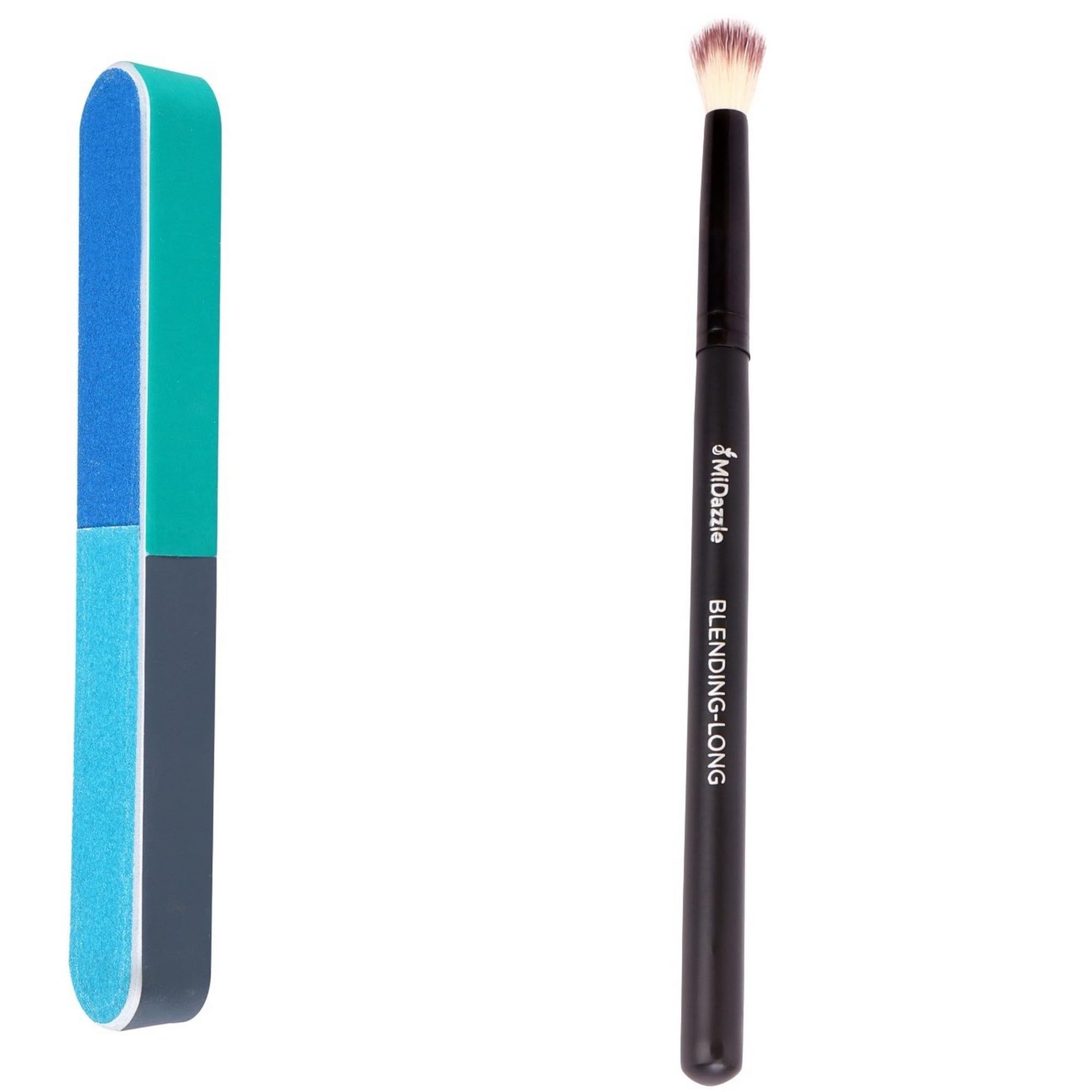 Midazzle 7Way Nail Filer And Buffer Set With Blending Brush, Manicure And Pedicure Tool, Pack Of 2