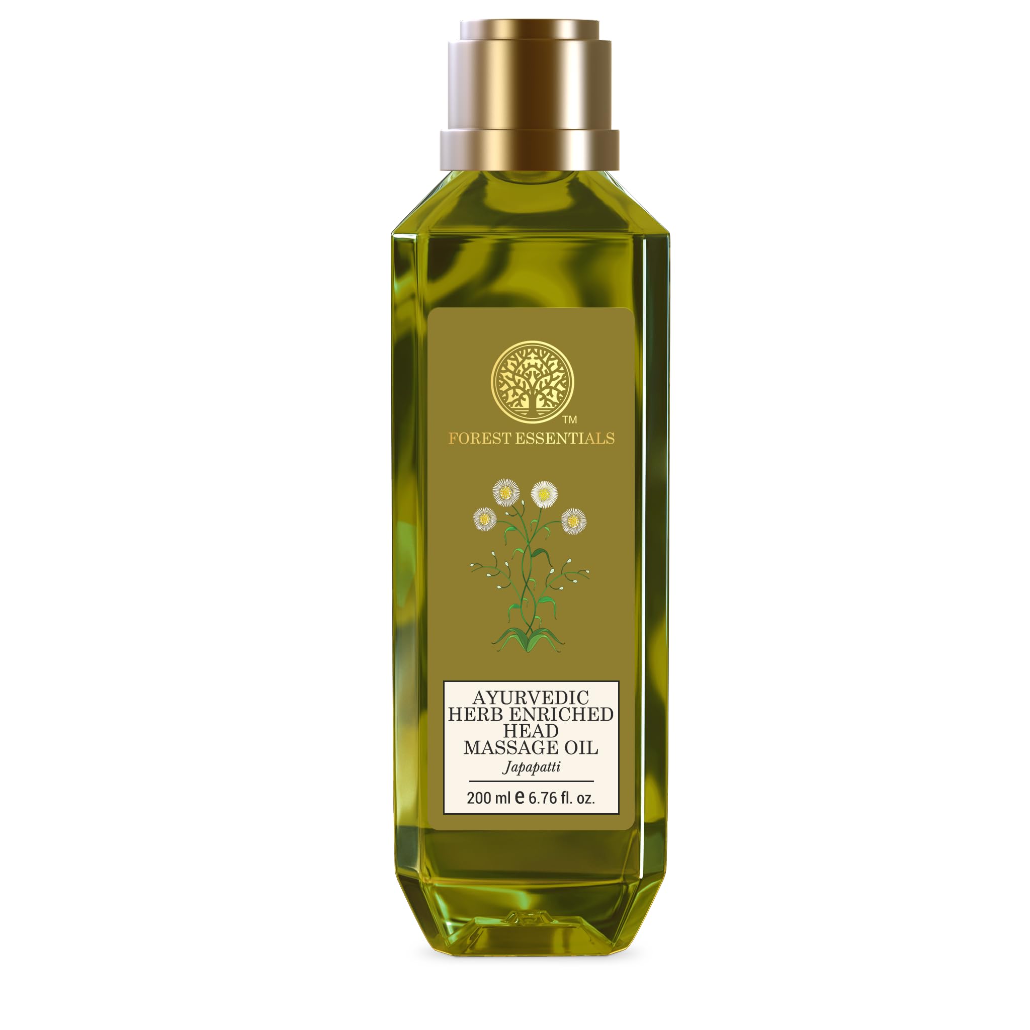Forest Essentials Ayurvedic Herb Enriched Head Massage Oil Japapatti - 200ml