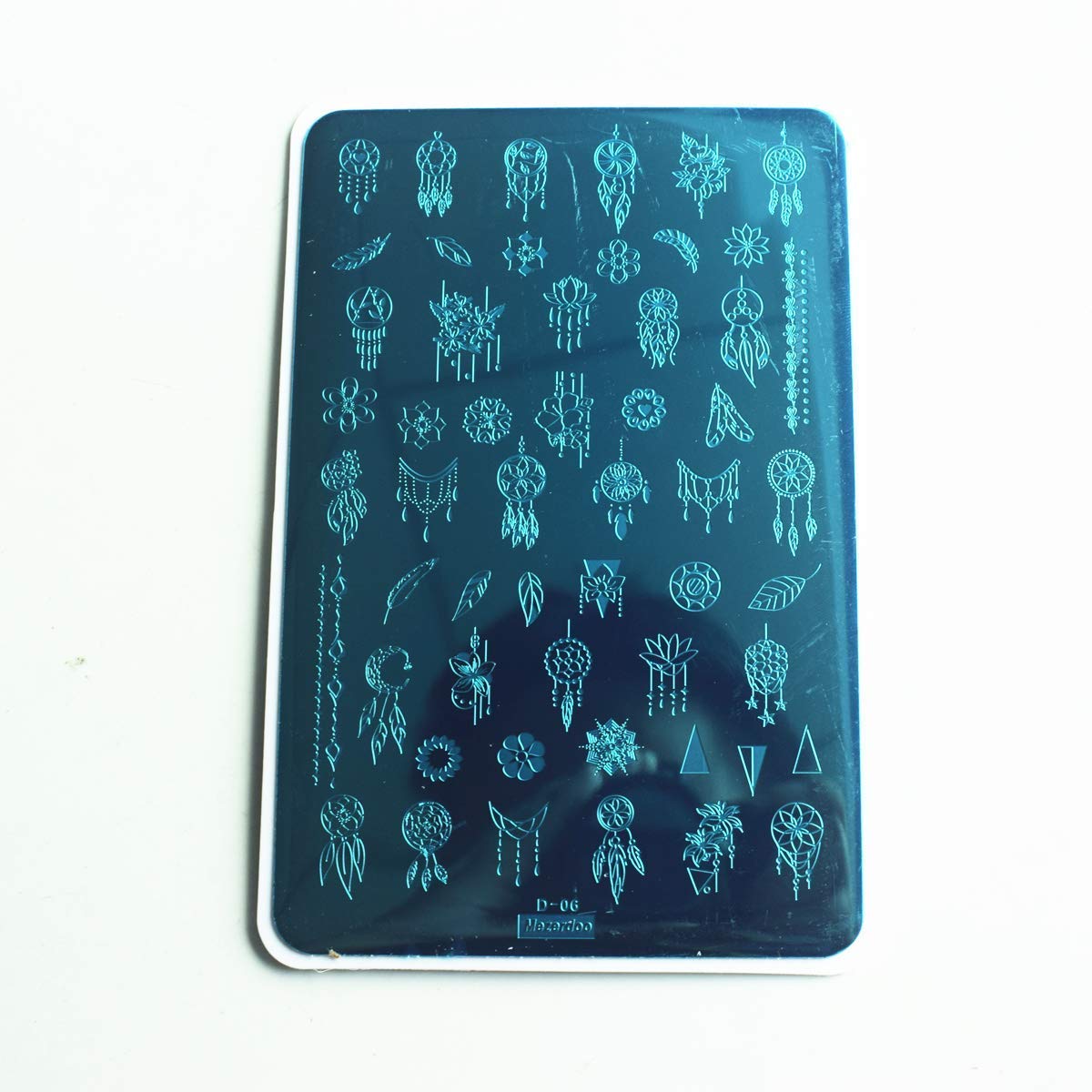 2Pcs Mix Nail Art Stamp Nail Stamping Template Dreamcatcher Feather Pendant Image Nail Plates Cute Animals Cartoon Diy Nail Desi
