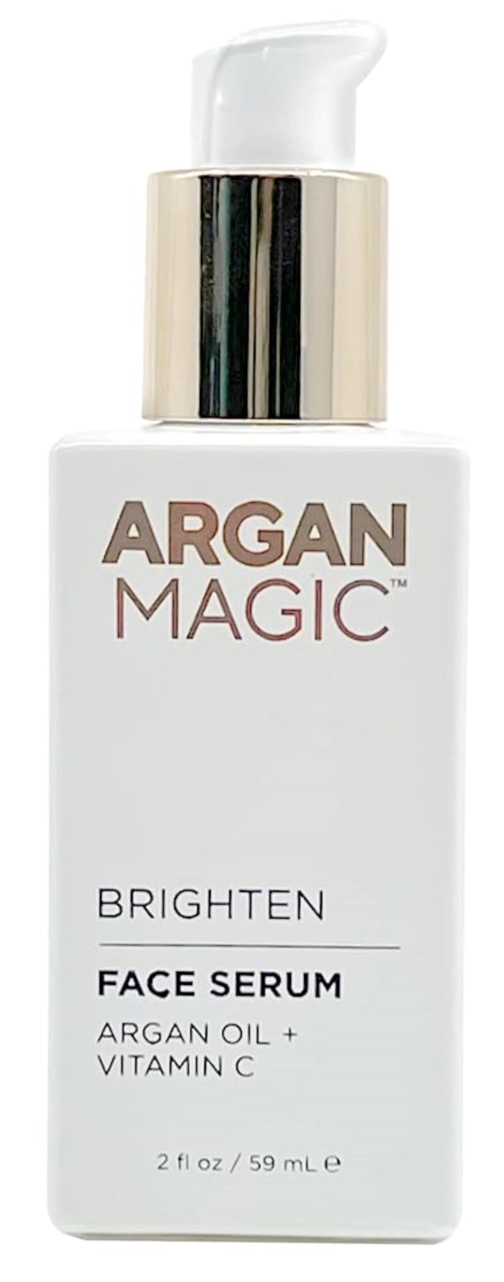 Argan Magic Brighten Face Serum with Vitamin C & Argan Oil - Hydrating & Brightening Formula | Reduce Dark Spots, Fine Lines, & 