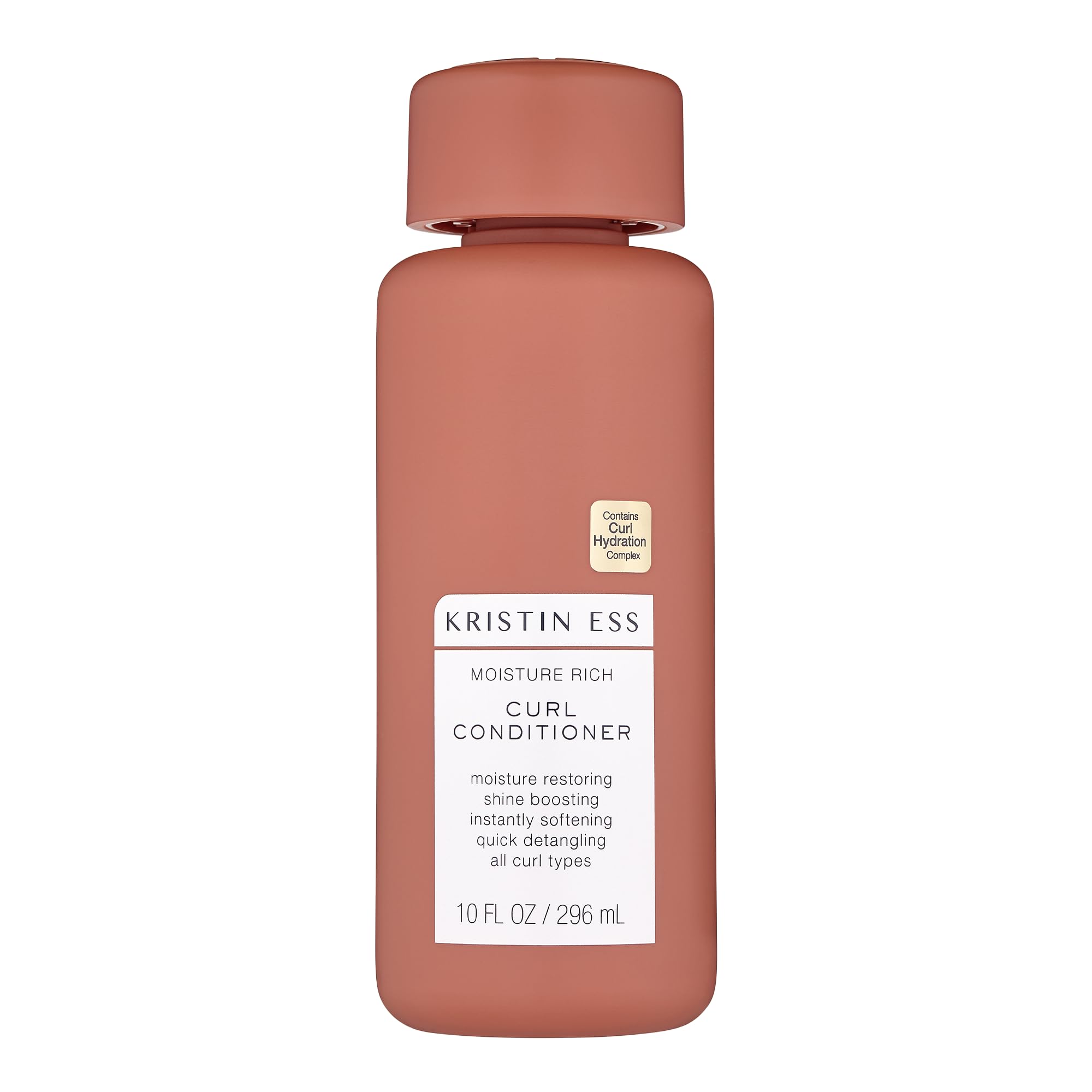 Kristin Ess Hair Moisture Rich Conditioner for Curly + Wavy Hair, 10 fl. oz, Vegan, Sulfate, Paraben and Silicone Free, Color + 