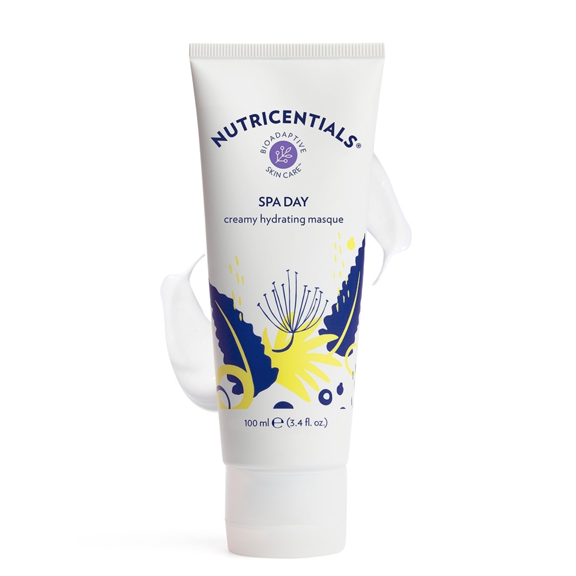 Nutricentials Spa Day Creamy Hydrating Masque 3.4 Fl. Oz - Soothe, Moisturize, and Improve Skin Tone with Cactus and Pine Cone E