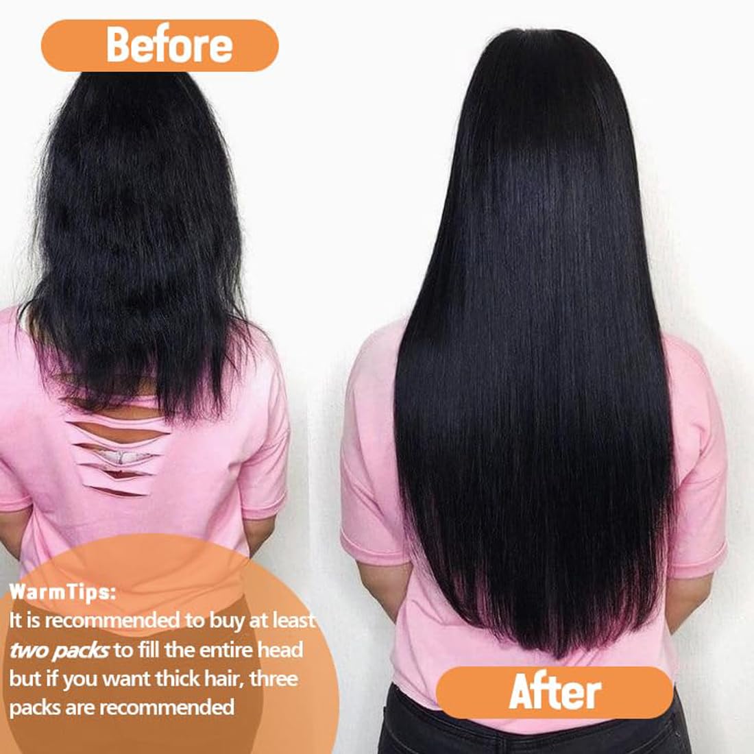 30Inch Clip in Hair Extensions Real Human Hair Straight 8Pcs Remy Hair Extensions Clip in Human Hair with 18Clips Double Lace We