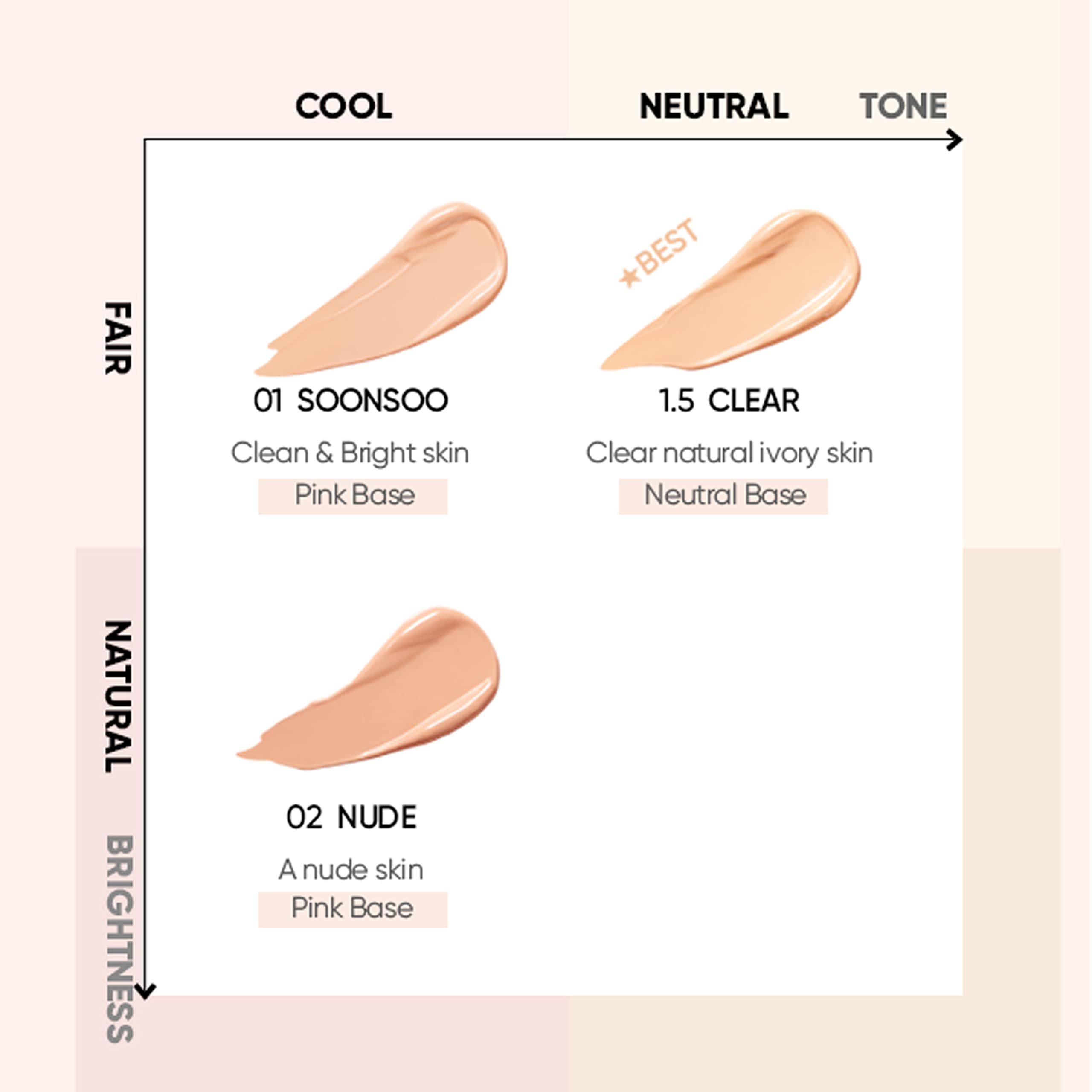 AMUSE Dew Jelly Vegan Cushion Foundation 1.5 CLEAR | dewy, glow, long-lasting, double coverage, clean beauty, lightweight, natur