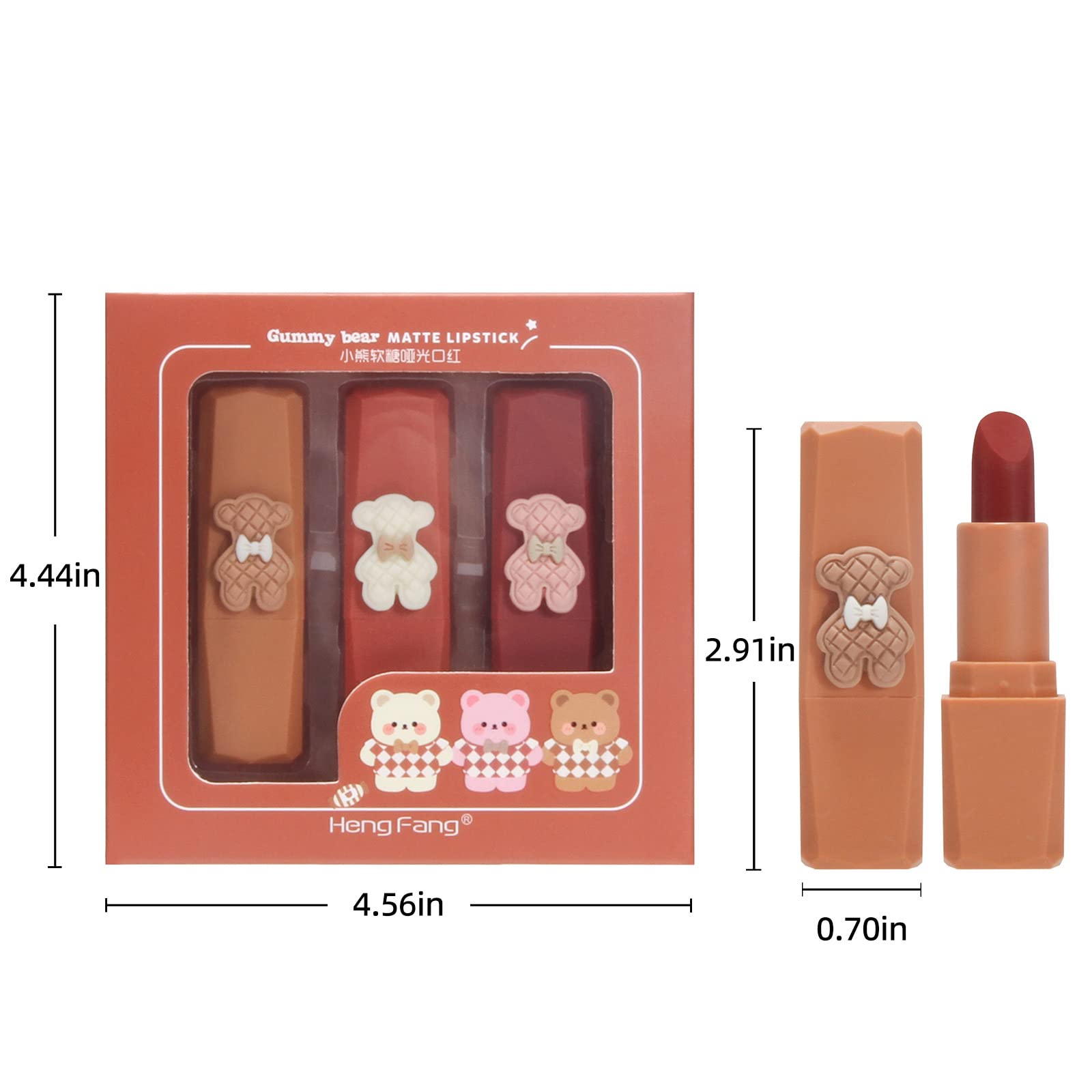 Lamuseland Semi Matte Velvet Lipstick, Long Lasting Waterproof Long Wear Lip Stain,Lip Makeup For Womman. (H9440B)