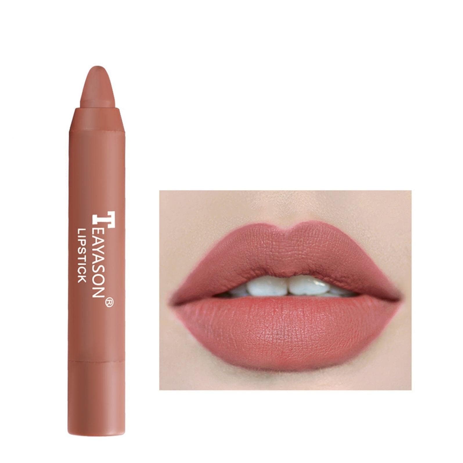 Agrifilm Matte Velvet Lipstick Lip Crayon Nourishing Non-Stick Cup Lip Stain Lip Gloss,Long-Lasting Waterproof Lip Stick Lip Mak