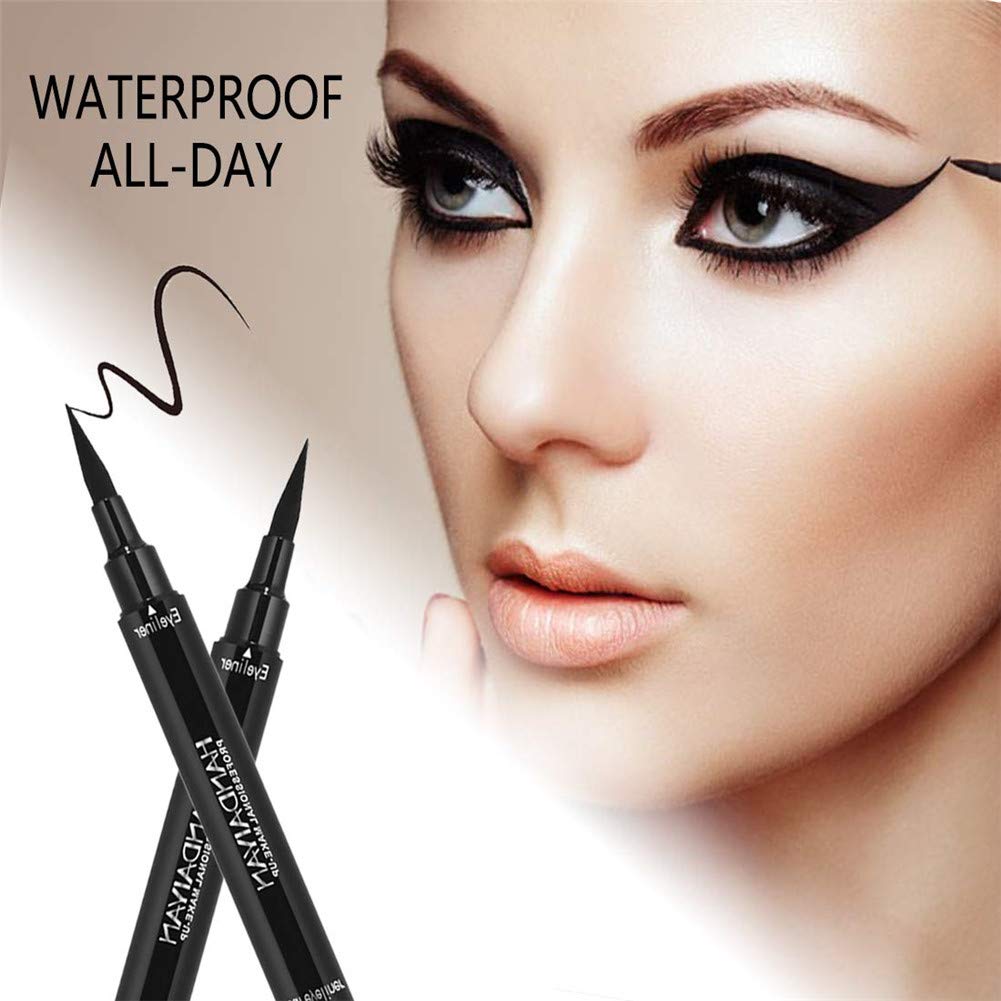 Bonniestore Winged Eyeliner Stamp 2 Pack,Dual-Ended Eyeliner Stamp For Perfect Wing Cat Eyes,Long Lasting Liquid Eyeliner Pen Wa