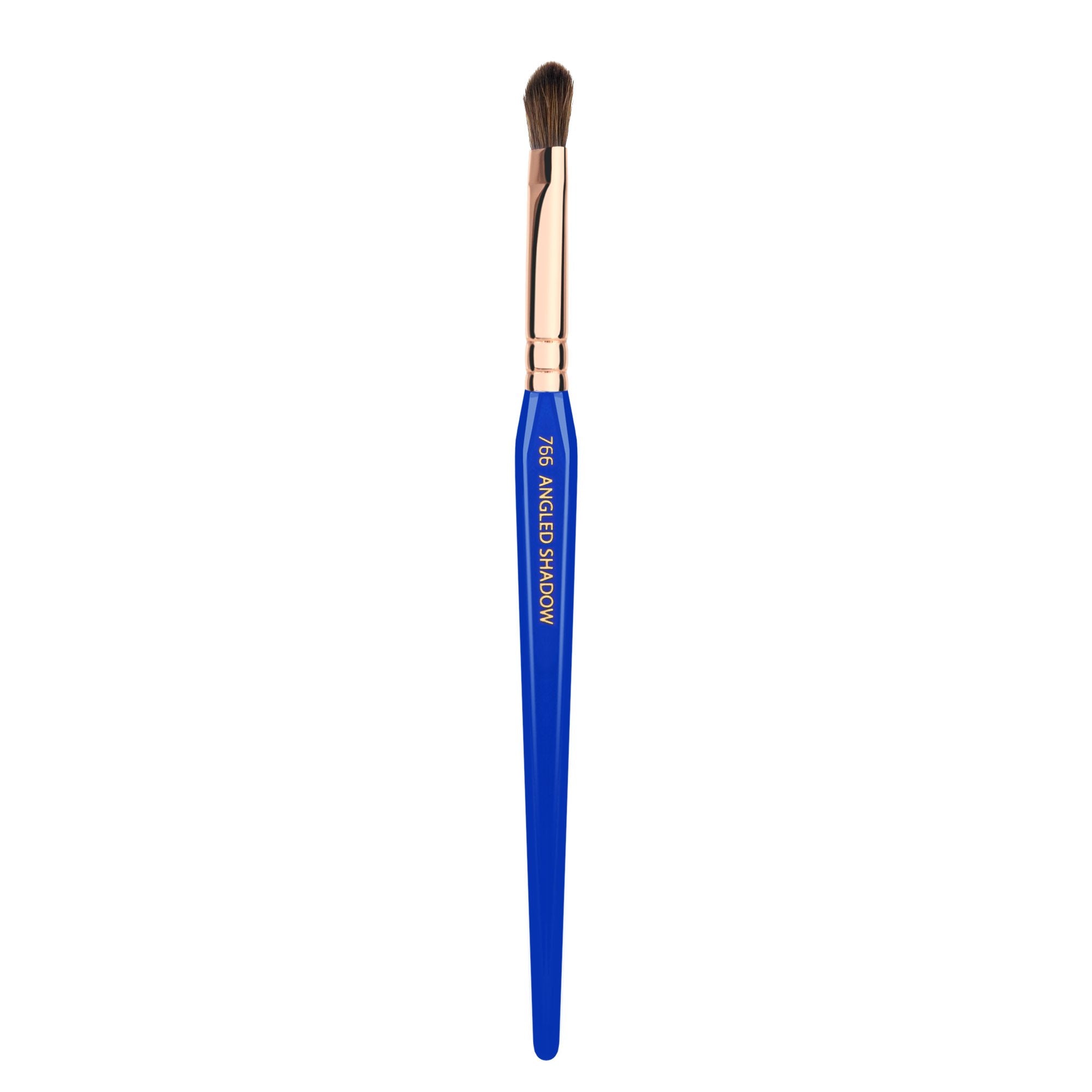 Bdellium Tools Professional Makeup Brush - Golden Triangle 766 Angled Shadow - With All Vegan and Soft Synthetic Fibers, For App