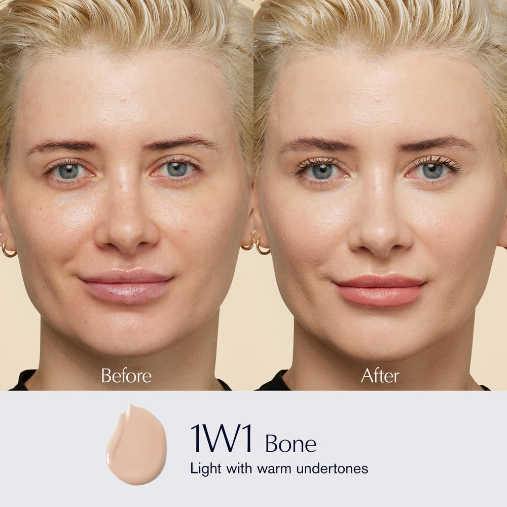 Est  E Lauder Futurist Hydra Rescue Moisturizing Foundation Spf 45 For A 12-Hour Glow, 1.2 Fl Oz, 1W1 Bone