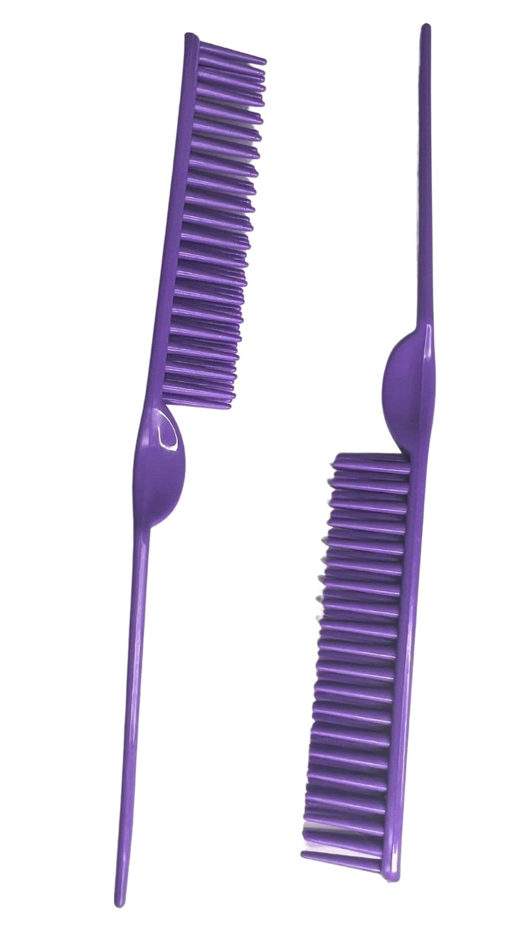 CocoBlack Naturals 3 Row Styling Comb For Detangling, Defining And Separating Curls (Purple)