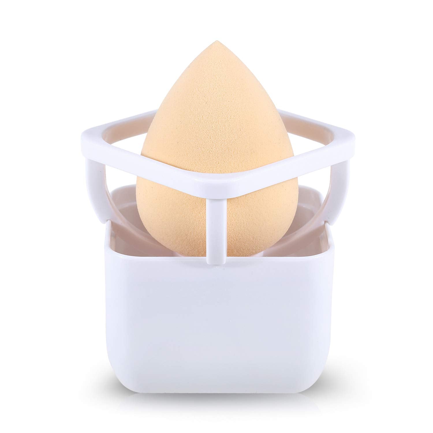 Makeup Sponge Blender Holder Travel Carrying Case Sponge Drying Rack Stand Holder Egg Powder Puff Drying Shelf Cute(NO SPONGE IN