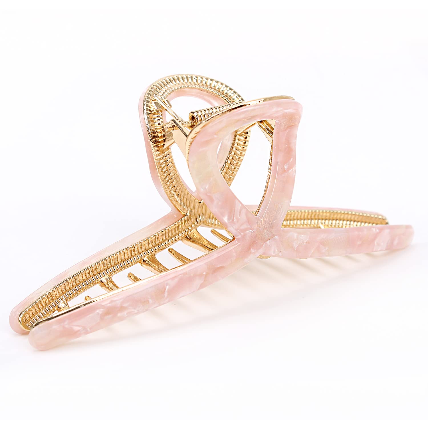Big Hair Claw Clips Metal Hair Claw for Women Butterfly Hair Claw Acetate Metal Hair Clamps Strong Hold Hair Claw 4.7'' Large Ha