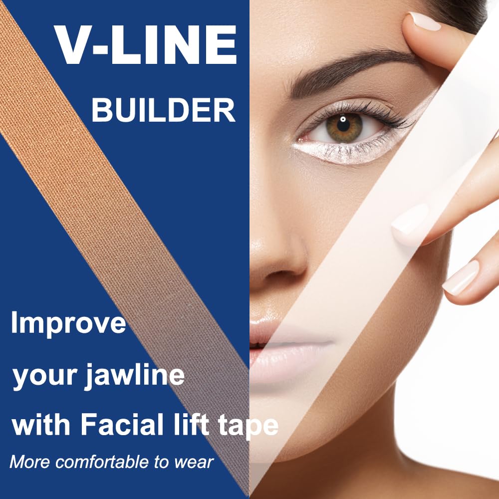 Akissos Facial Myofascial Lift Tape Face Lift Tape Face Toning Belts Anti Wrinkle Patches Anti Freeze Stickers Neck Lift Tape Un