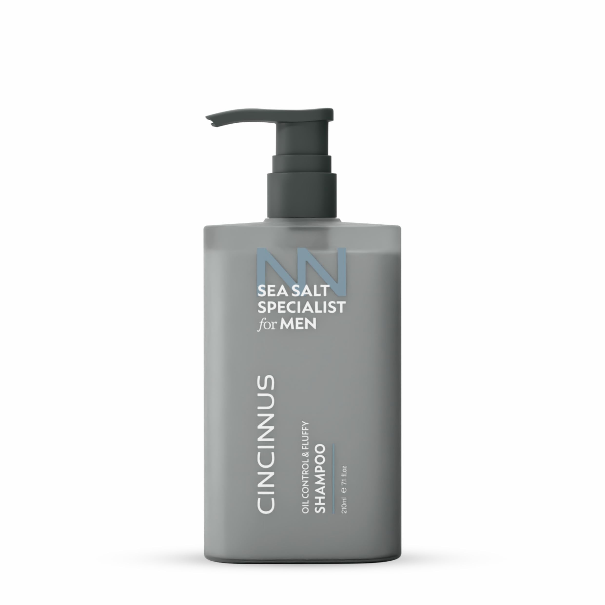 Cincinnus Oil Control Fluffy Shampoo For Men | Oil Control With Sea Salt, Centella, Rosemary, Salicylic Acid, Zinc Pca | Refresh