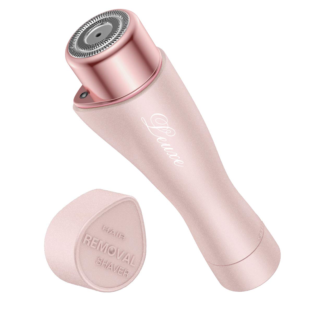 Facial Hair Remover For Women, Leuxe Painless Hair Removal Waterproof Shaver Razor With Led Light For Peach Fuzz Fine Hair Chin