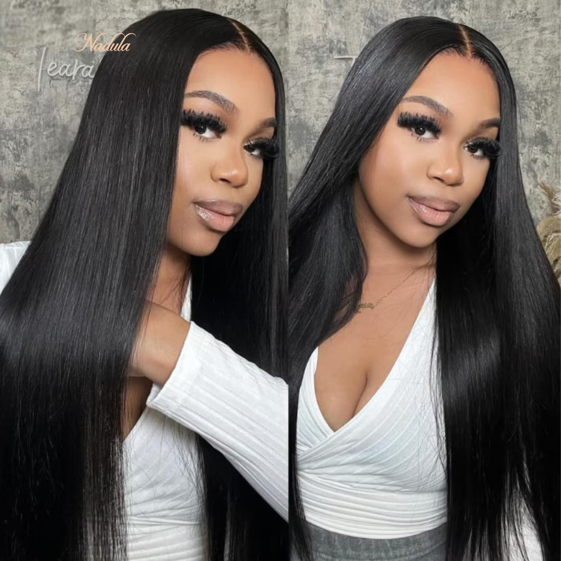 Nadula Pre Everything Glueless Silk Straight Wig 13X4 Hd Pre Cut Lace Front Wig Human Hair With Ear Tape Bleached Invisible Bye