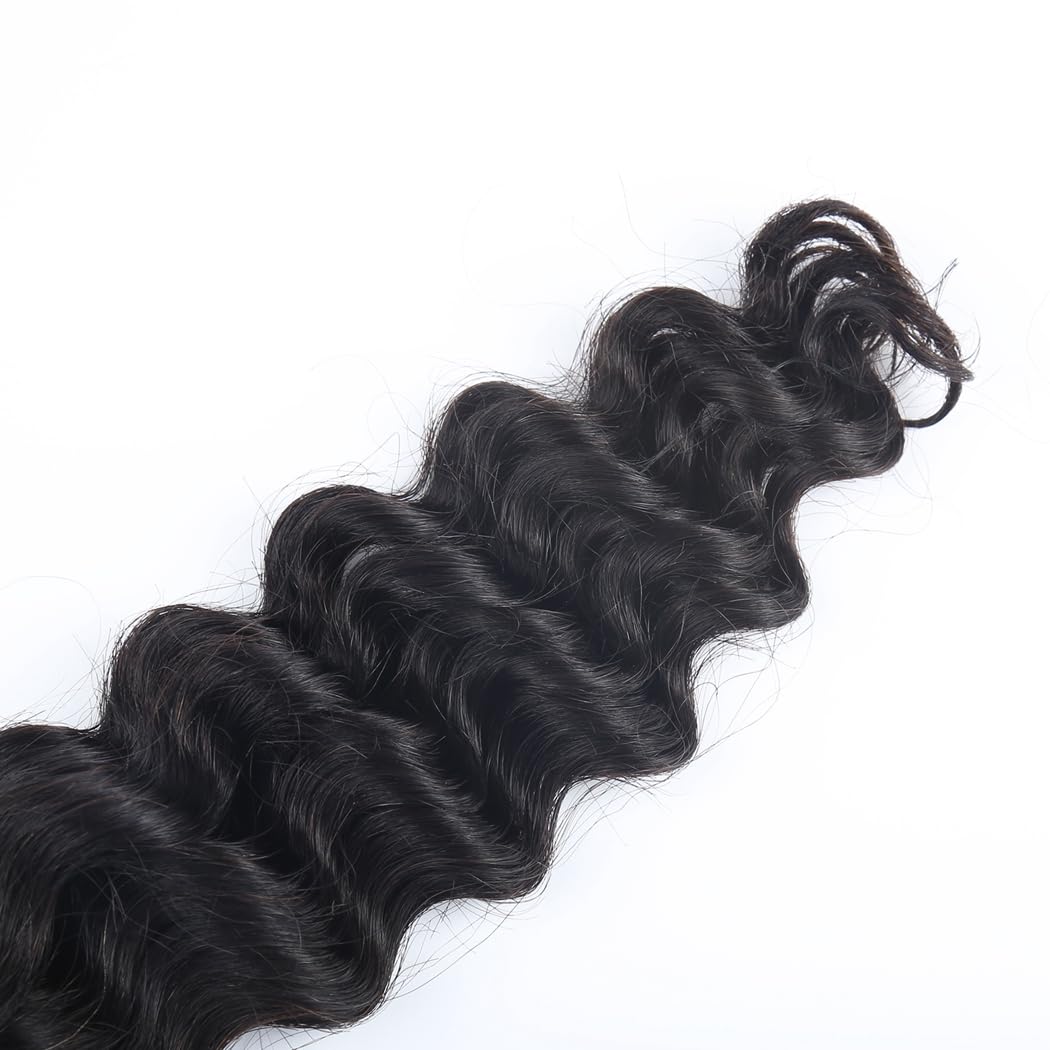 Odir 20 Inch Deep Wave Bulk Human Hair For Braiding No Weft 100% Unprocessed Brazilian Curly Braiding Human Hair Extensions Wet