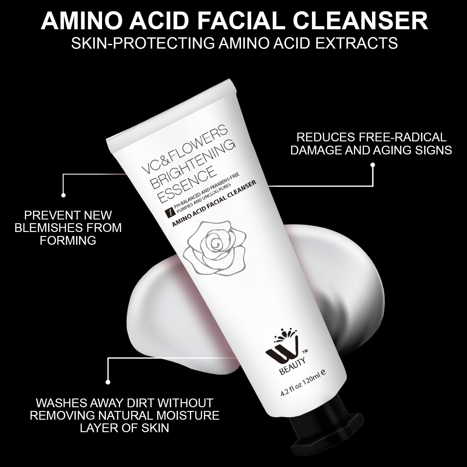 WBM Skincare Beauty Kit -Facial Cleanser & Facial Moisturizer for Sensitive Skin, Witch Hazel Facial Toner with Aloe Vera Formul
