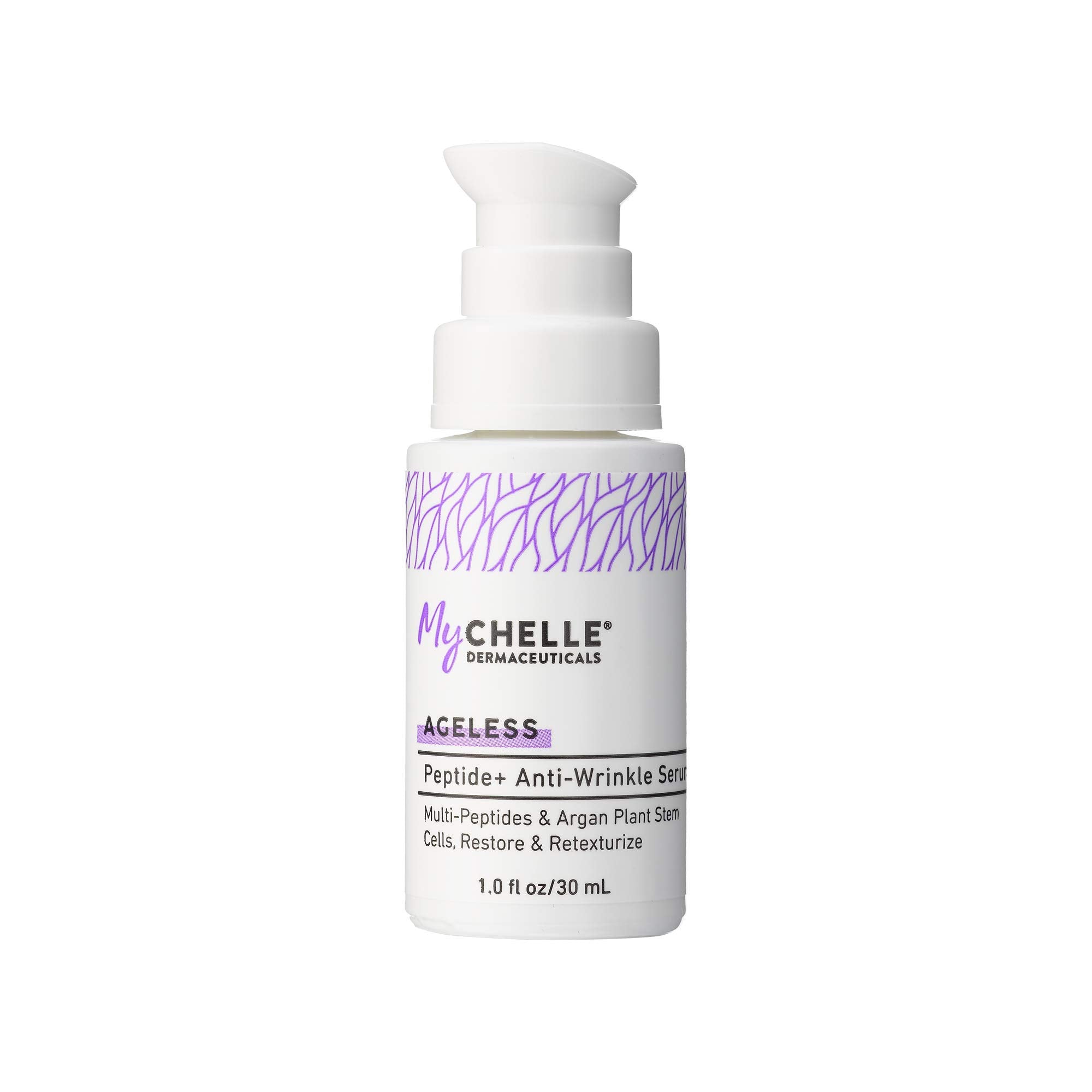 MyCHELLE Dermaceuticals Peptide+ Anti-Wrinkle Serum - Anti-Aging Serum with Peptides & Argan Plant Stem Cells to Help Restore Sk