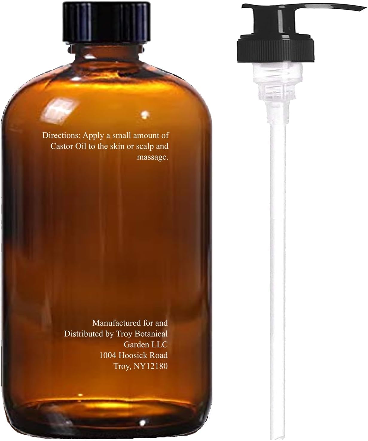 Essentially Kates Castor Oil 16 Fl Oz (Glass Bottle) - Biotin + Vitamin E - A Huge Glass Bottle With A Pump - 100% Pure And Natu