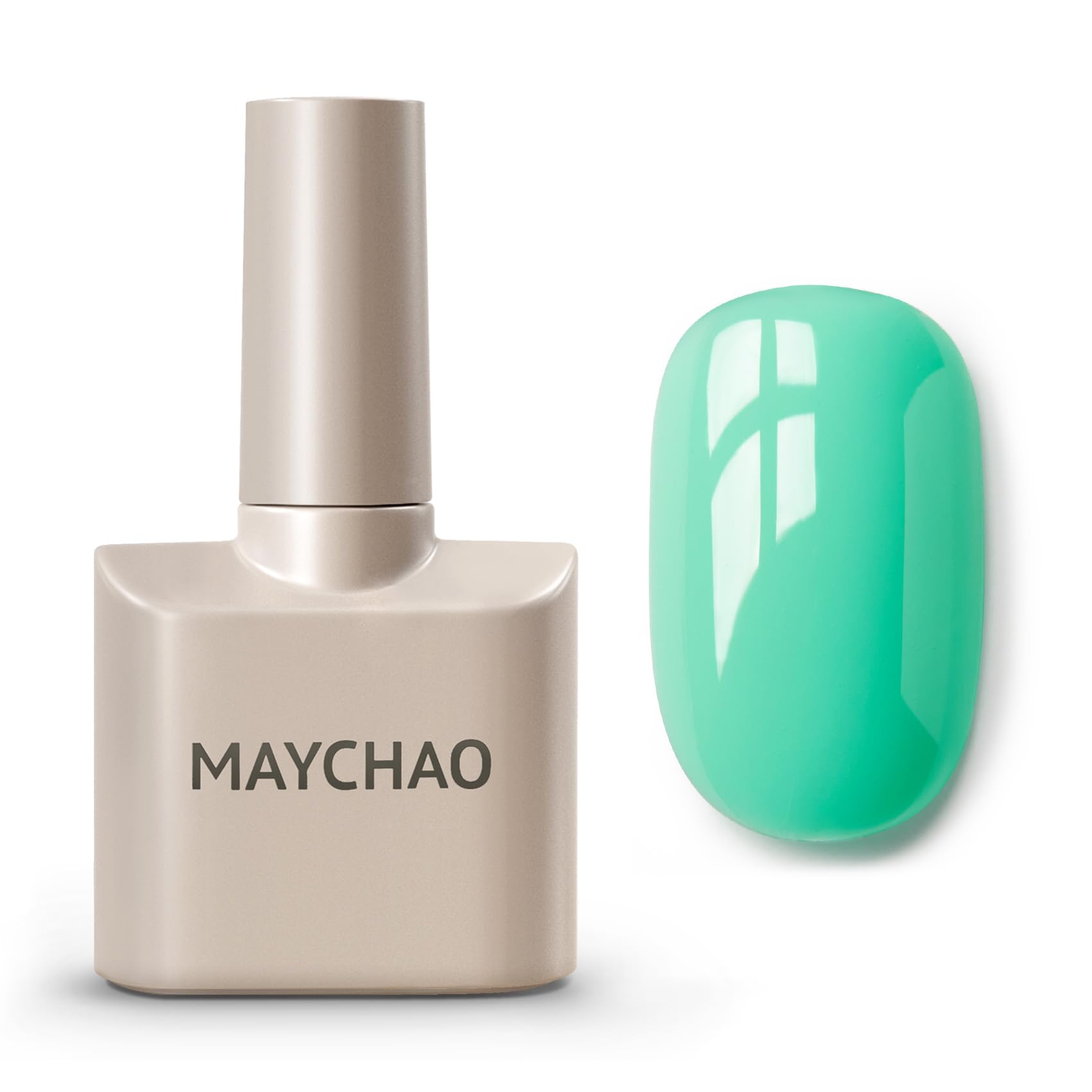 MAYCHAO 15ML Gel Nail Polish 1Pc Seafoam Green Gel Polish Soak Off UV LED Nail Polish Nail Art Starter Manicure Salon DIY at Hom