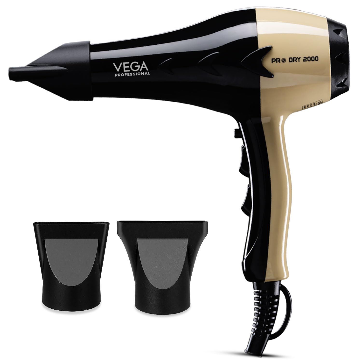 Vega Professional Pro Dry 18002000W Hair Dryer For Woman & Man | Blow Dryer For Women Cool Shot Button & Combination Of 4 Heat 
