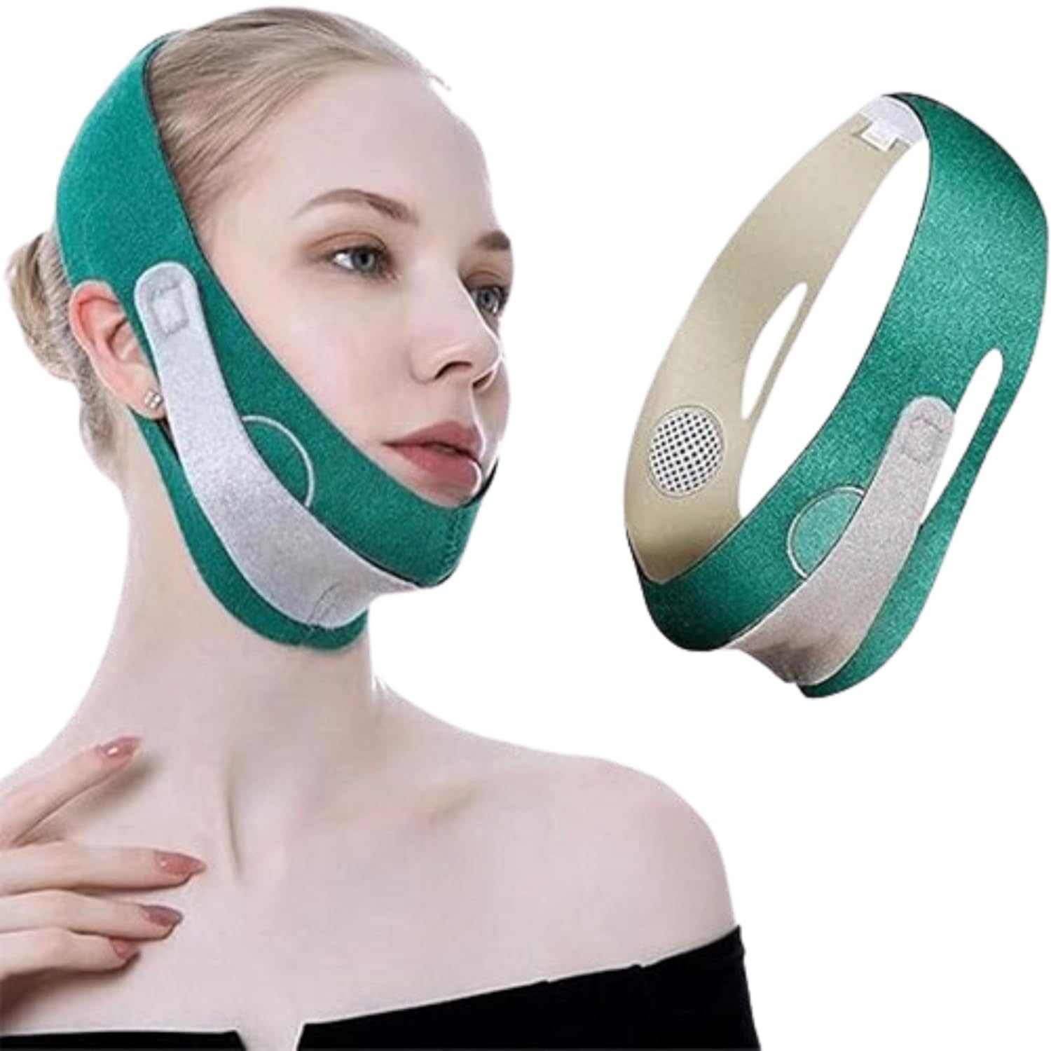 ForgeogFaceSlimmingBeltVShapeFaceMasksForDoubleChinShaperForMen&WomenDoubleChinV LineLiftingReducerBeltVSha
