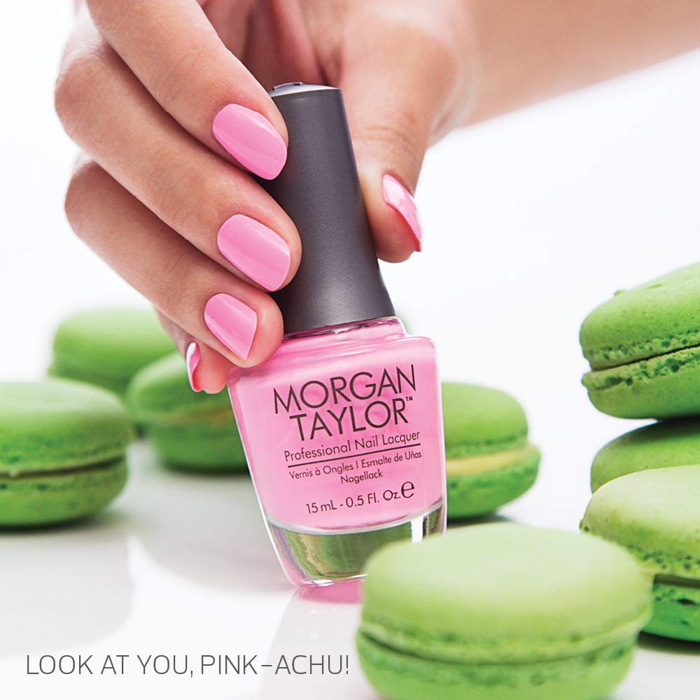 Morgan Taylor Nail Lacquer (Look At You, Pink-Achu!) Hot Pink Nail Polish, Finger Nail Polish, Long Lasting Nail Polish, Pink Na