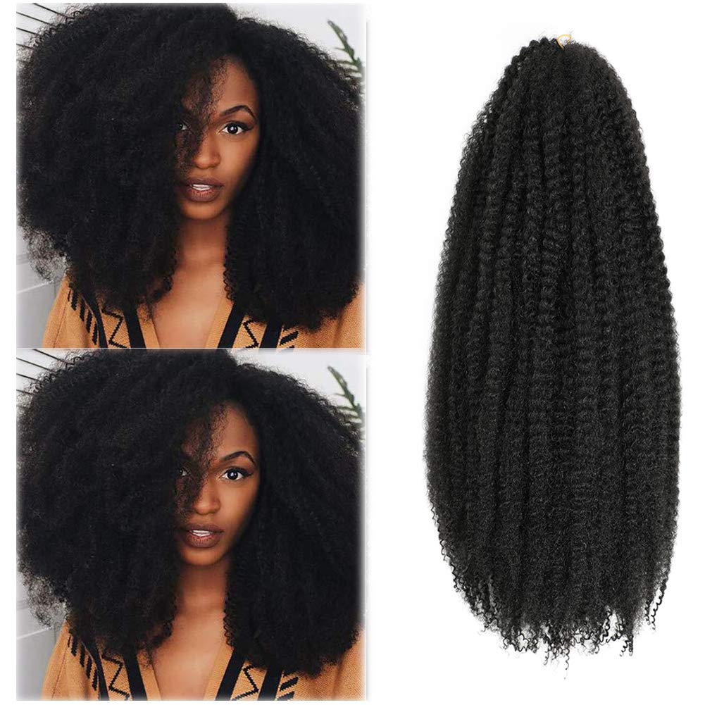 Dansama Marley Hair 24 Inch Marley Twist Braiding Hair 6 Packs Braiding Hair Marley Crochet Hair Extensions (24 Inch (Pack of 6)
