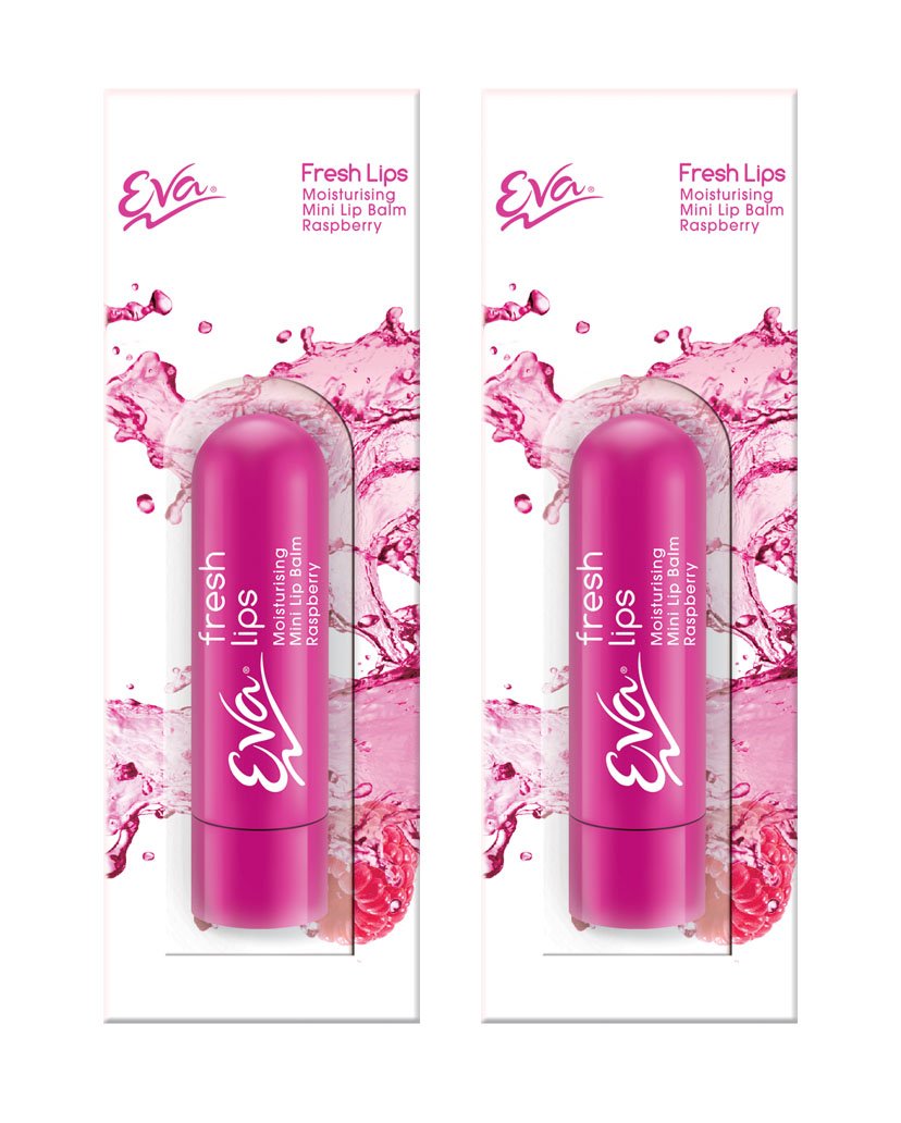 Eva Raspberry Combo Moisturizing Mini Lip Balm  2.4 Gm
