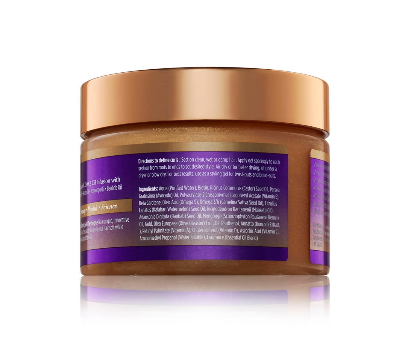 The Mane Choice Ancient Egyptian Anti-Breakage & Repair 24 Karat Gold Twisting Hair Gel, Definition & Shine Braid Gel For Dry, D