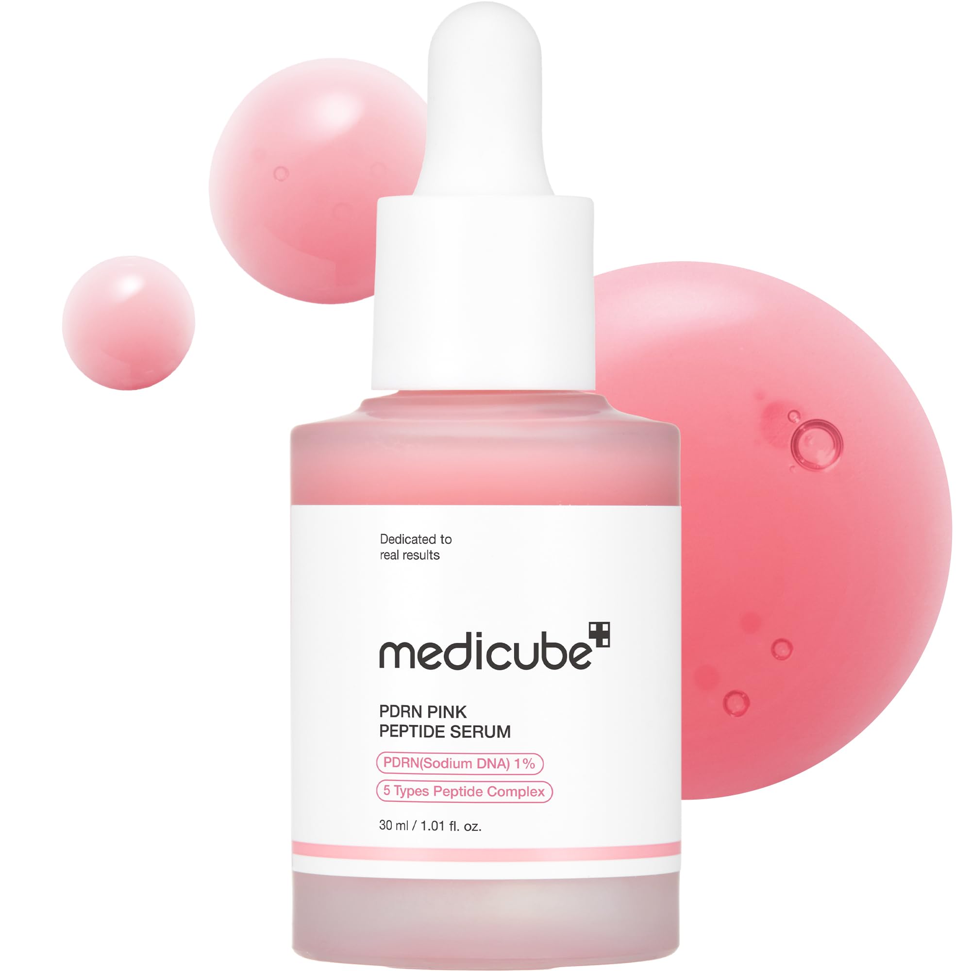 Medicube Salmon Dna Pdrn Pink Peptide Serum, Pink Glow Serum, Peptide, Niacinamide, Hydrating & Moisturizing & Firming, Uneven S