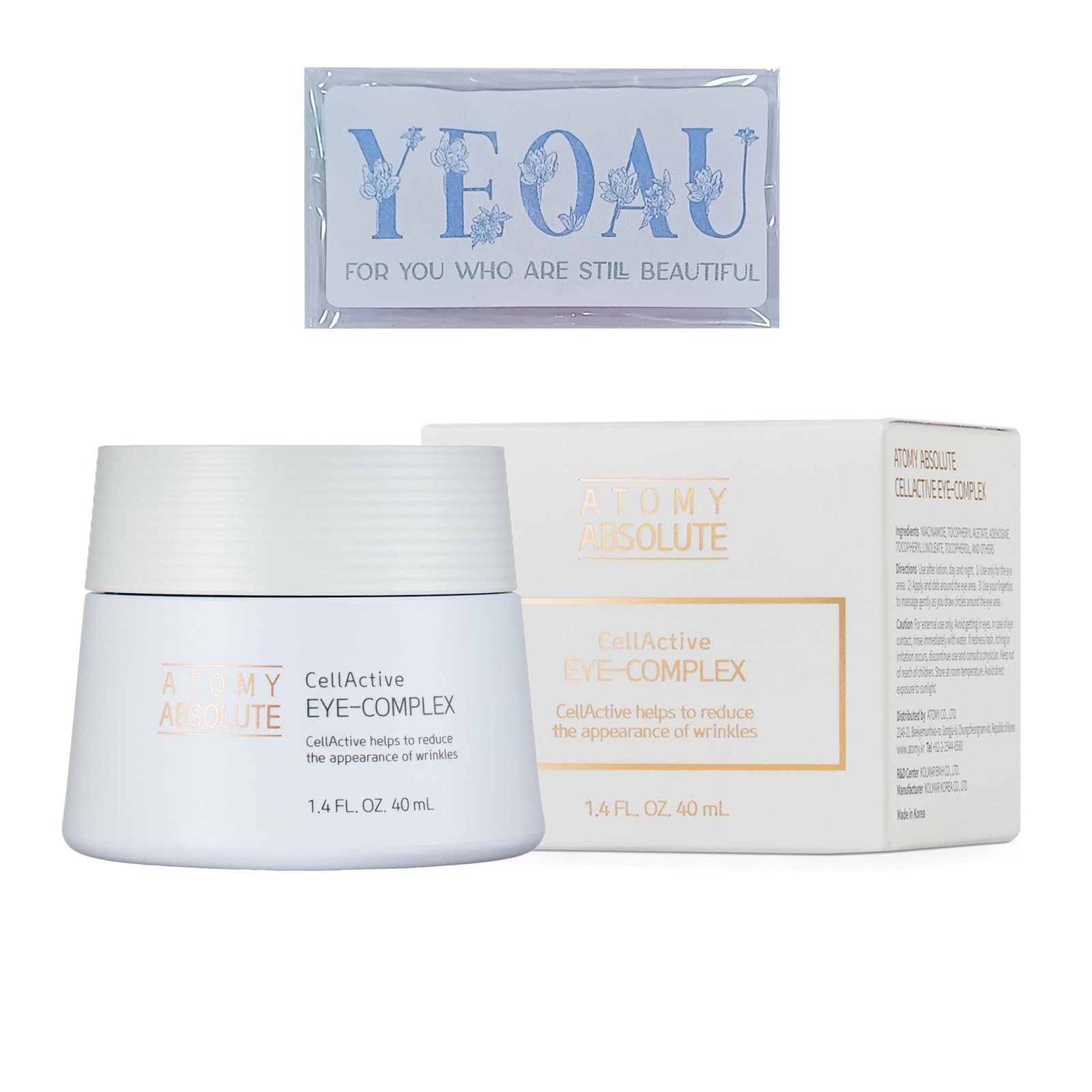 Hydration & Smooth Skin Eye-Cream, For Atomy Absolute Eye Complex Cream (1.4 FL.OZ./ 40ml)