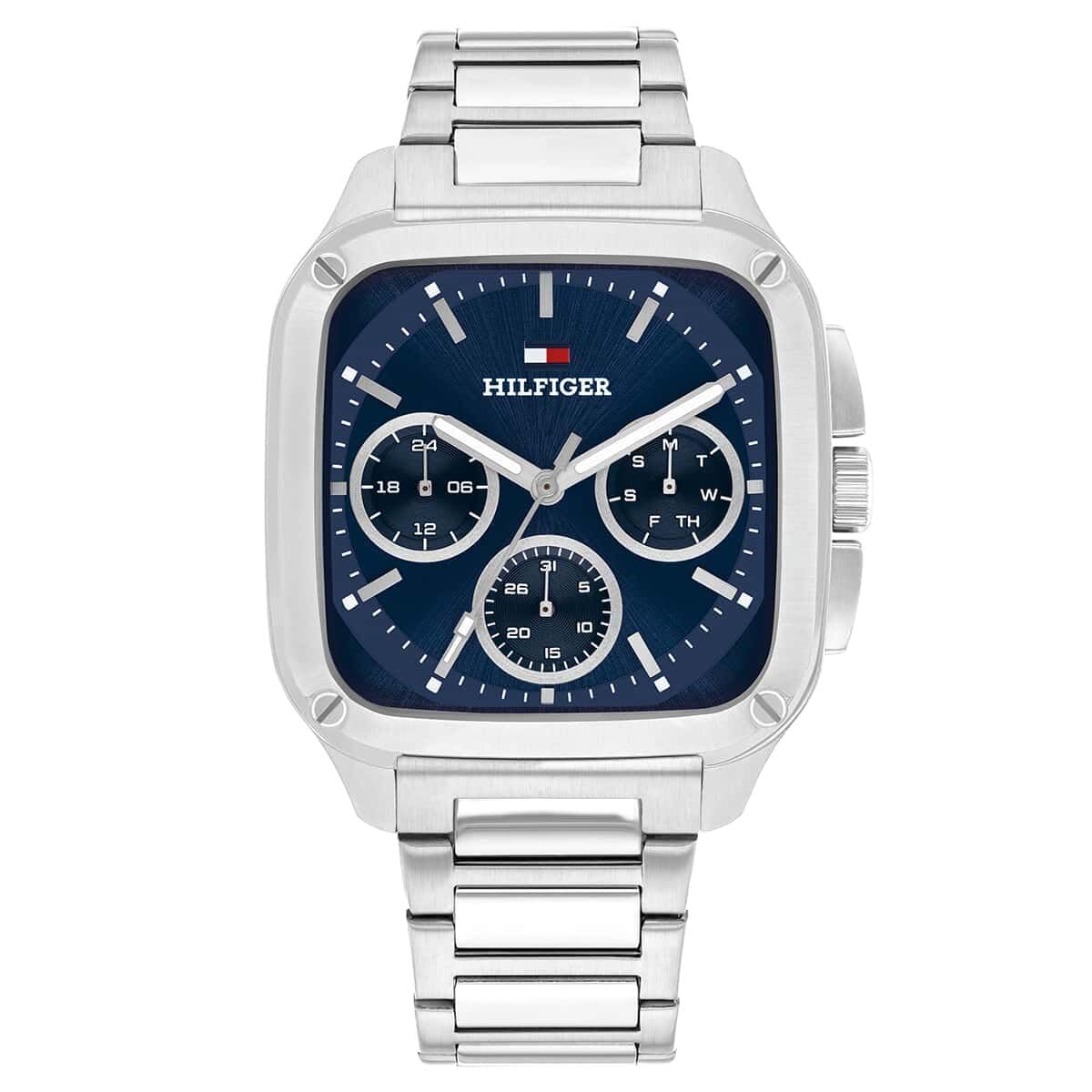 Tommy Hilfiger Herald Quartz Analog With Blue Dial Silver Stainless Steel Strap Watch For Men  Th1792222