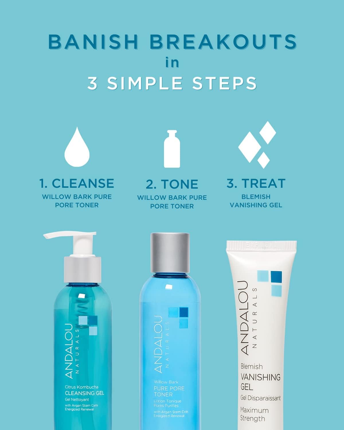 Andalou Naturals Cleasing Gl Ctrs Kombucha