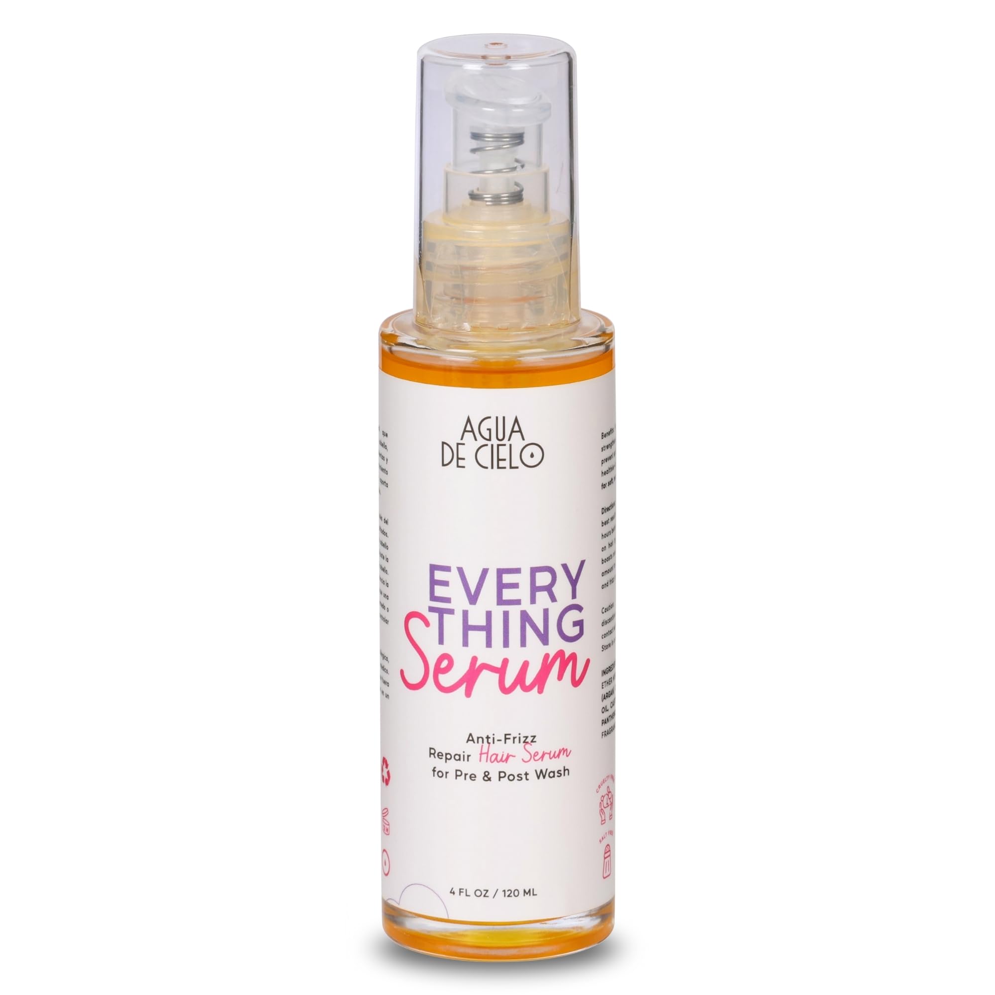 Agua de Cielo Everything Serum  AntiFrizz Hair Serum, 4 Oz