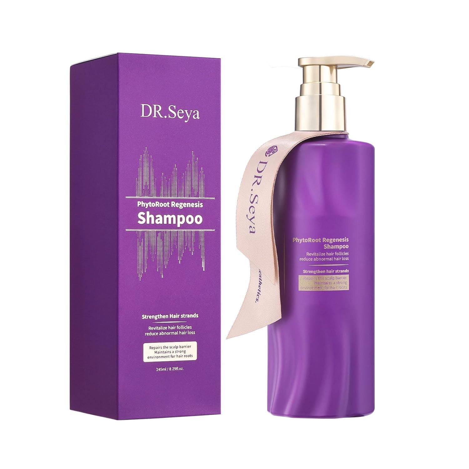Shampoo for Thinning Hair  Shampoo with Ginger & Ginseng Extracts for Volumizing & Strengthening, Oil Control and Scalp Balanci