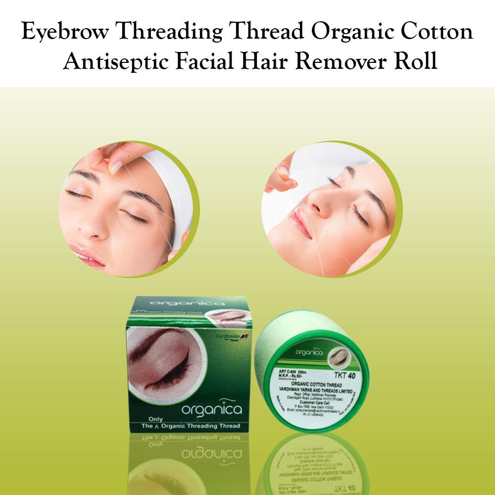 Organica Face & Eyebrow Threading Thread Organic X 1 Thread Spool Eyebrow Makeup Facial Dermaplaning Hair Removal Epilator Tool