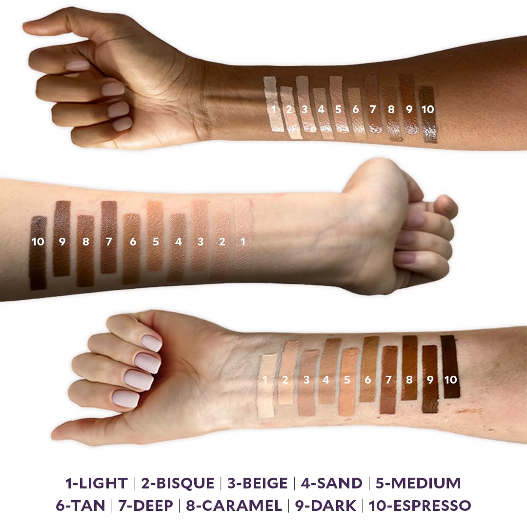 Fira Luxury Concealer with Anti-Aging - All Day Coverage for Dark Circles, Fine Lines, Wrinkles & Spots - Sand/Sable, 0.5 Ounce