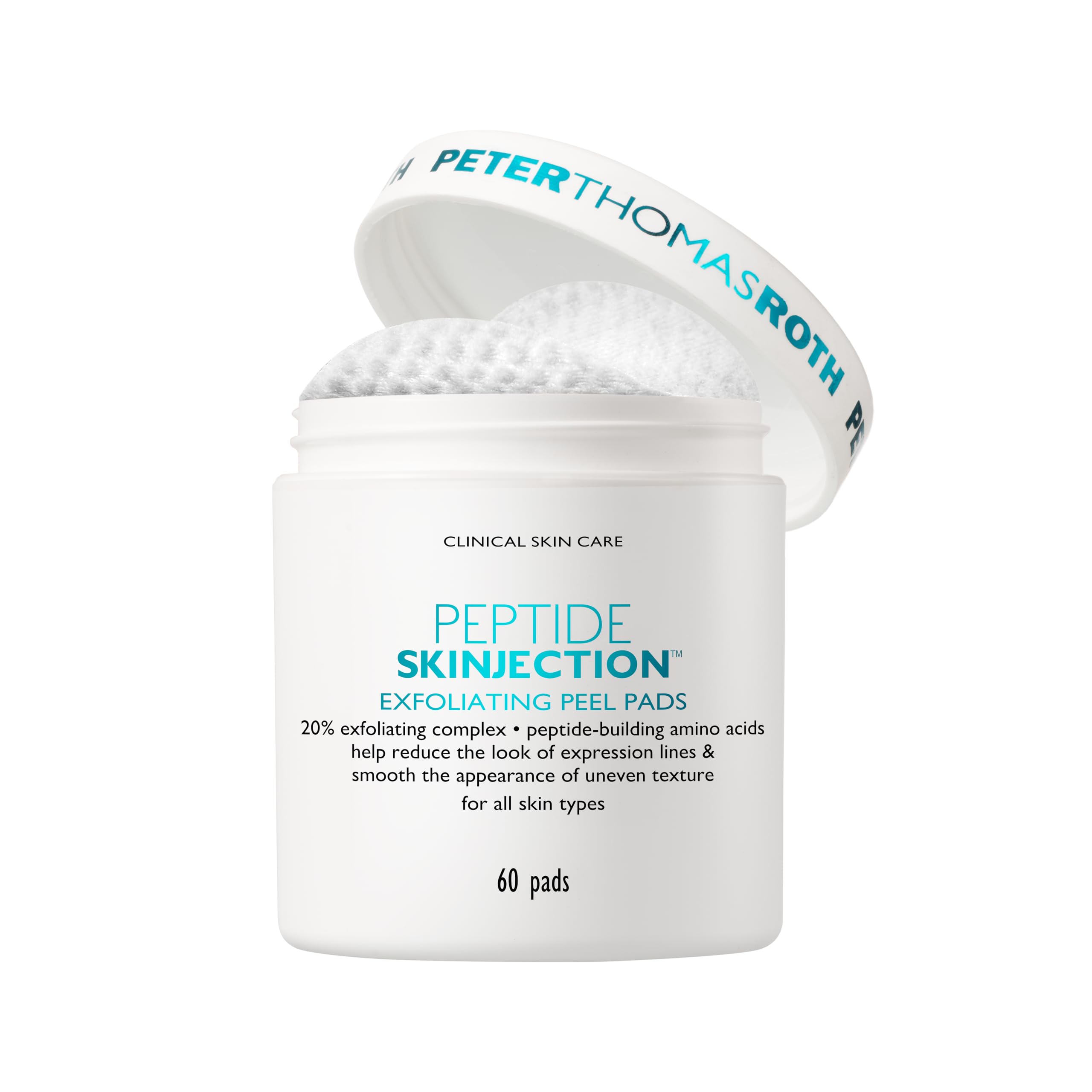Peptide Skinjection Exfoliating Peel Pads - All Skin Types By Peter Thomas Roth For Unisex - 60 Pc Pads