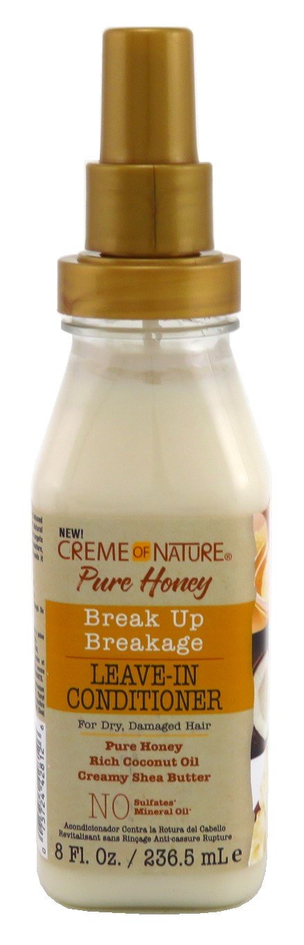 Creme Of Nature Pure Honey Leave-In Conditioner 8 Ounce Pump (236ml) (6 Pack)