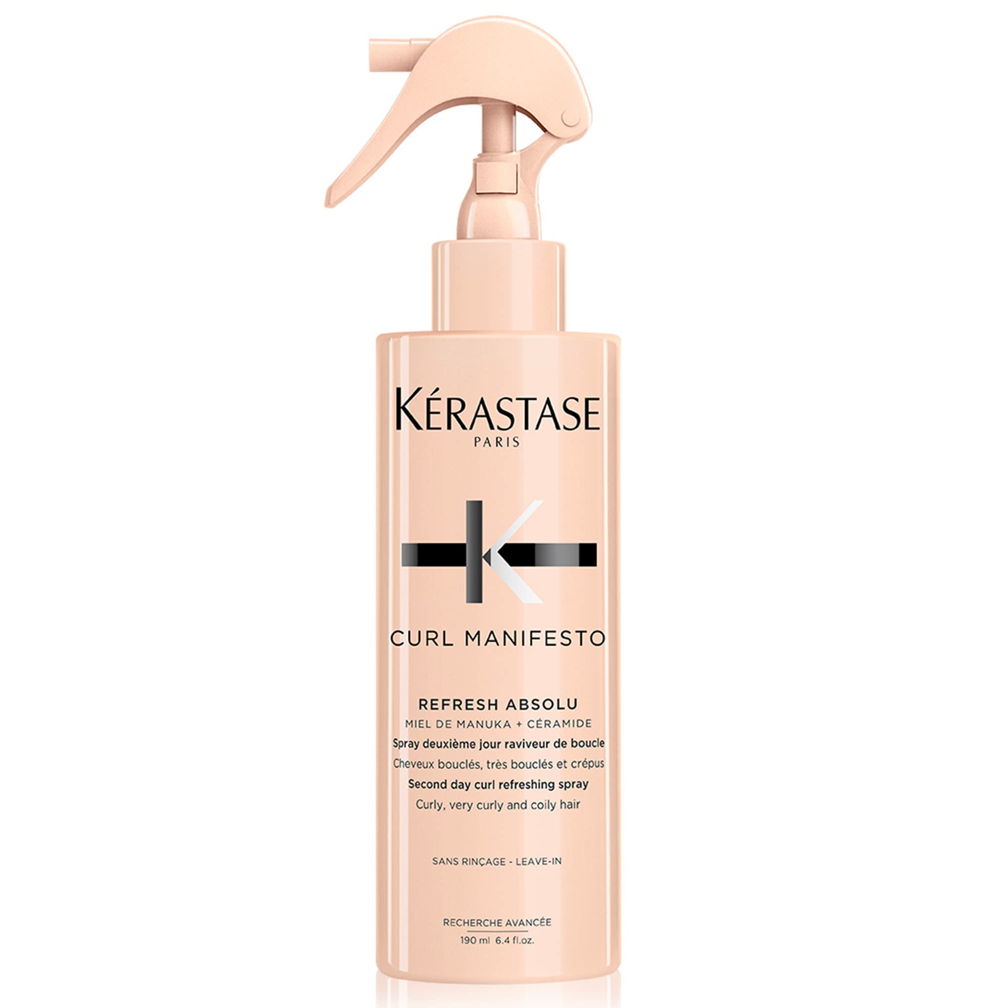KERASTASE curl Manifesto Refresh Absolu Refresh Spray  Hydrates, Redefines & Refreshes curls  Anti-Frizz  With coconut Oil  For