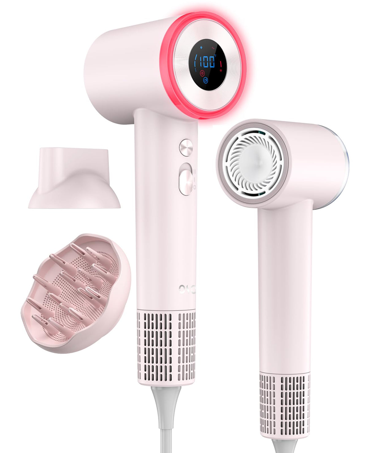 OSOU Diffuser Hair Dryer, High Speed Fast Drying Hair Dryers, Negative Ionic Professional Blow Dryer with 110000 RPM Brushless M