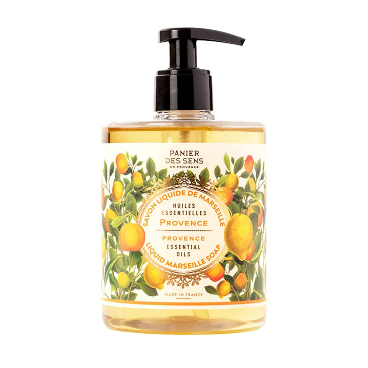 Panier Des Sens - Marseille Liquid Hand Soap - Provence Hand Wash - Moisturizing Soap With Coconut Oil - Bathroom & Kitchen Refi