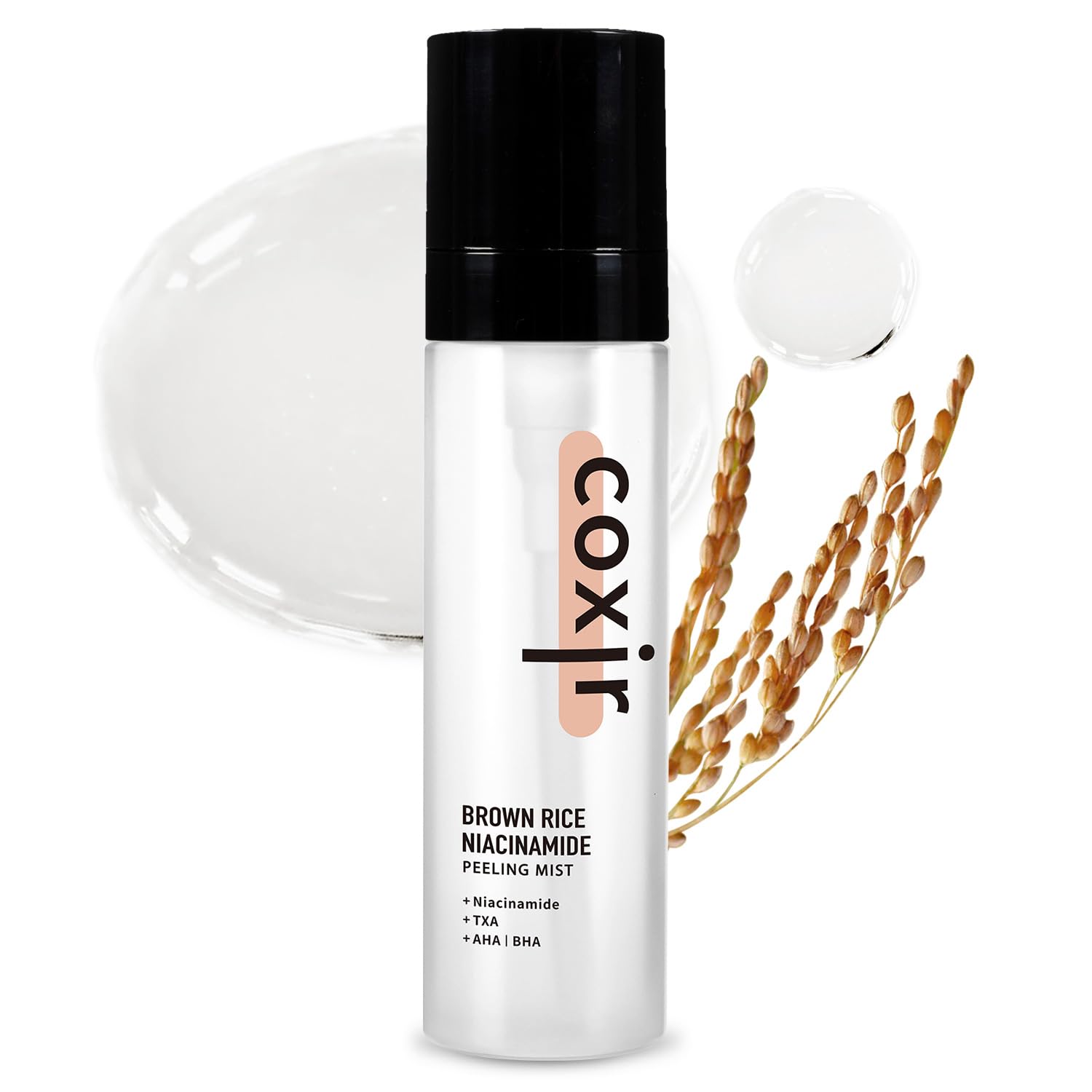 coxir BROWN RICE NIACINAMIDE daily PEELING MIST TONER l TXA(Tranexamic Acid), Niacinamide,AHA,BHA and Brown Rice l Daily Exfolia