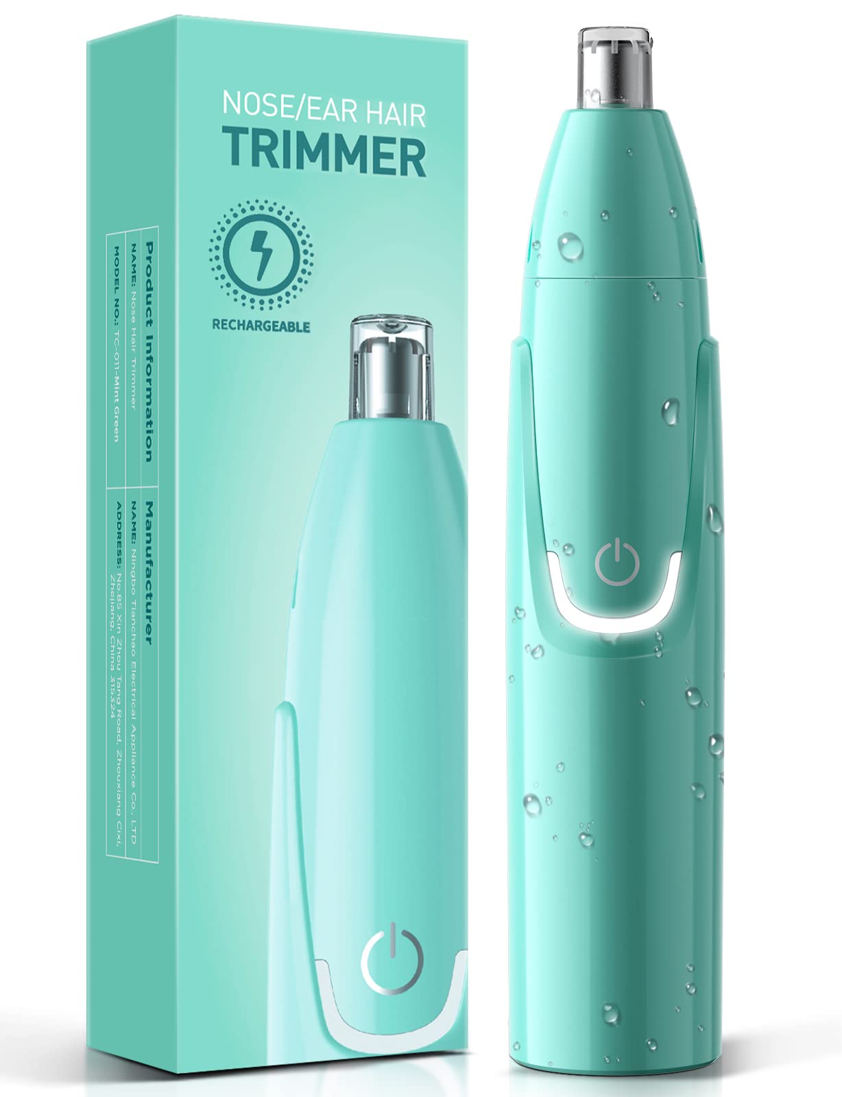 Zorami Rechargeable Ear And Nose Hair Trimmer - 2024 Professional Painless Eyebrow & Facial Hair Trimmer For Men Women, Powerful