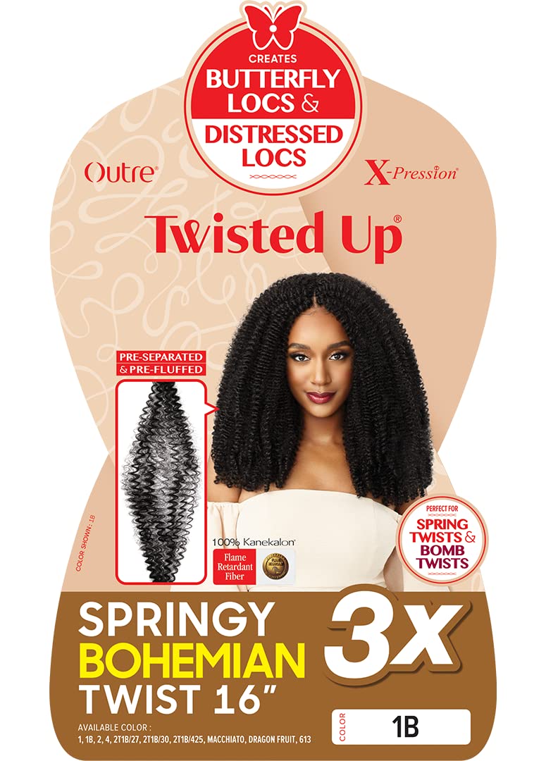 Outre Xpression Twisted Up Springy Bohemian Twist 3X (16, DRAGON FRUIT)