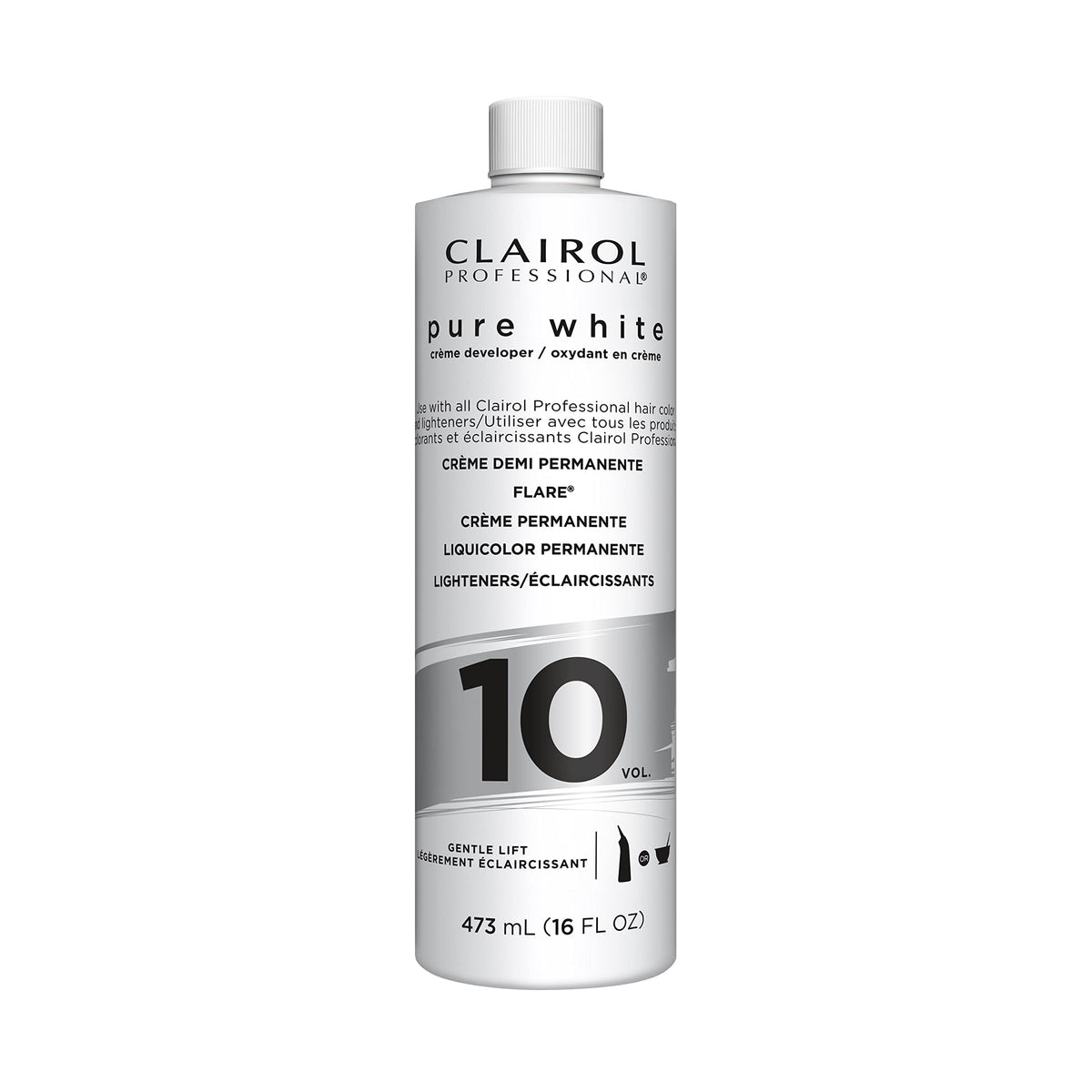 Clairol Professional Pure White 10 Volume Crme Developer, 16 Oz
