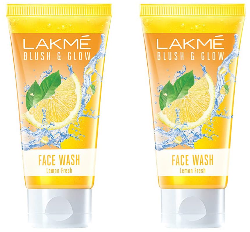 Lakm Blush & Glow Lemon Freshness Gel Face Wash With Lemon Extracts, 100 G (Pack Of 2)