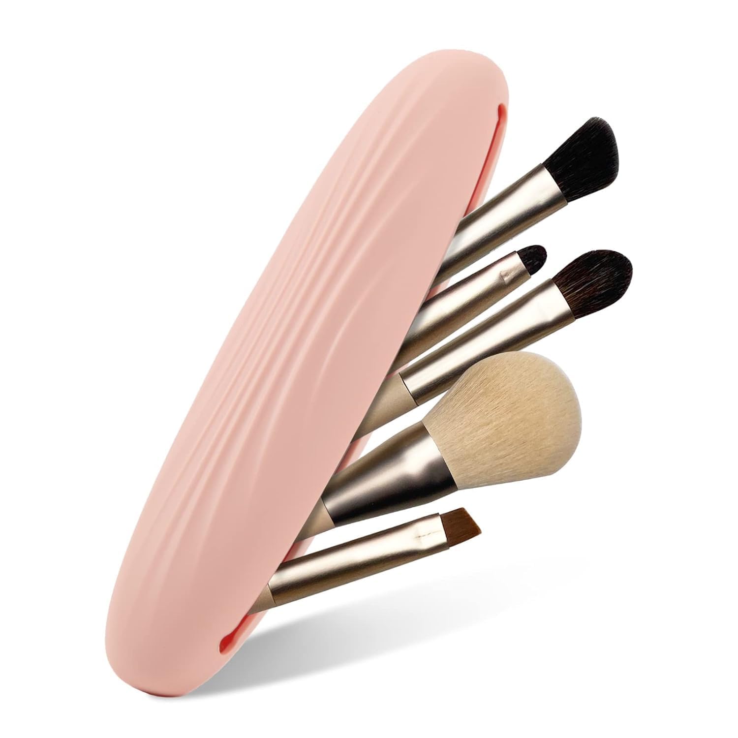 Zumie Silicone Makeup Brush Holder Portable Makeup Travel Bag Portable Soft And Sleek Make Up Brushes Organizer Pouch
